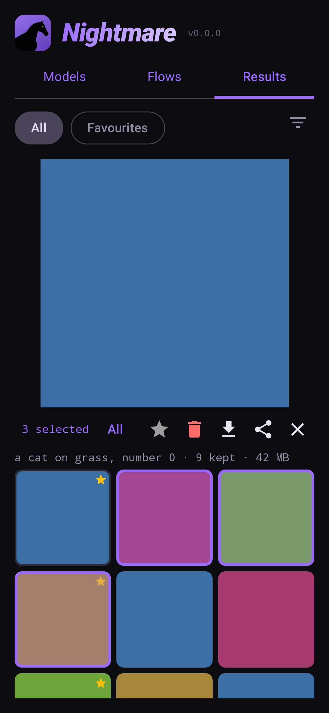 Selecting several results