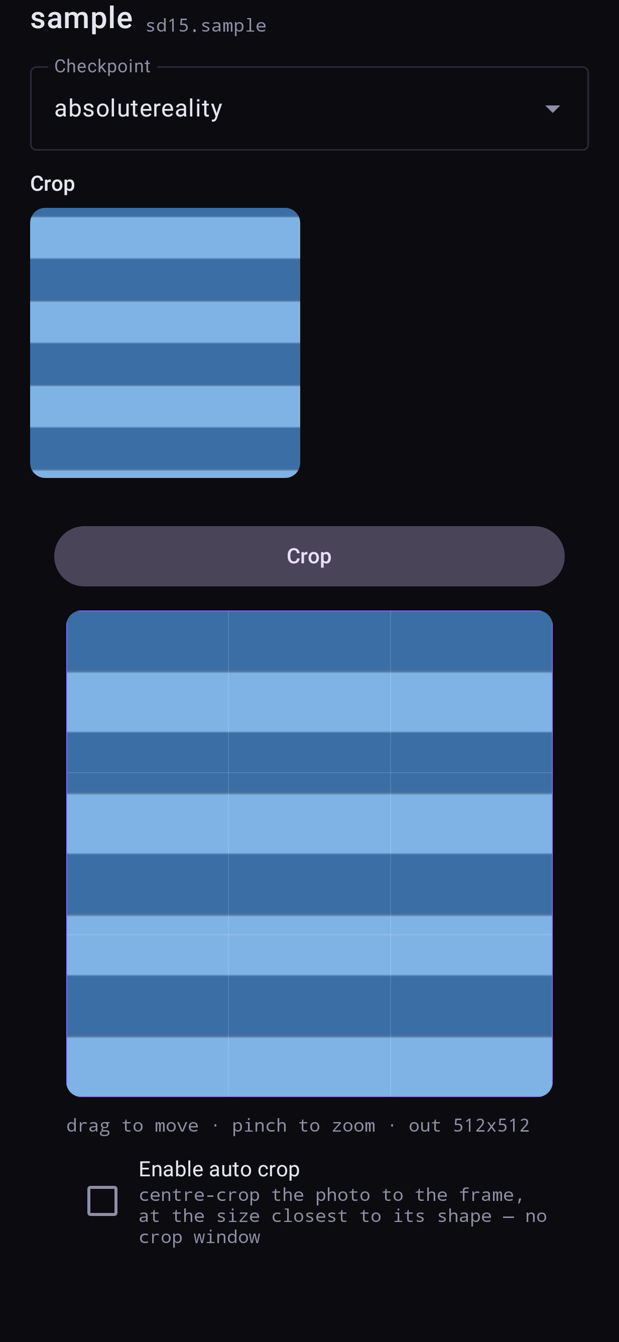 The framing view for image to image